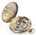 EARLY 20TH C. ELGIN WHITE GOLD FILLED CASE POCKET WATCH