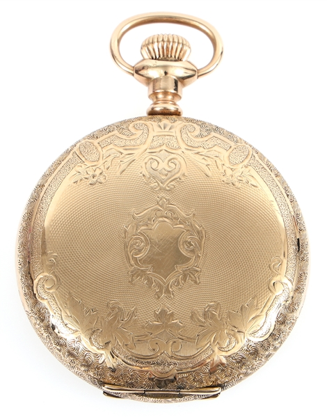 20TH C. ELGIN GOLD FILLED HUNTER CASE POCKET WATCH