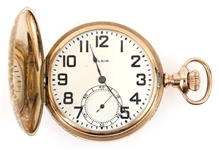 20TH C. ELGIN GOLD FILLED HUNTER CASE POCKET WATCH