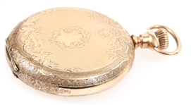 20TH C. ELGIN GOLD FILLED HUNTER CASE POCKET WATCH