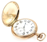 20TH C. ELGIN GOLD FILLED HUNTER CASE POCKET WATCH