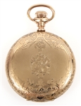 20TH C. ELGIN GOLD FILLED HUNTER CASE POCKET WATCH