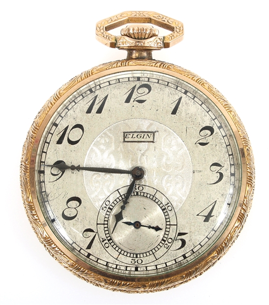 EARLY 20TH C. ELGIN GOLD FILLED CASE POCKET WATCH