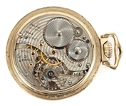 20TH C. BALL WATCH CO RAILROAD GOLD FILLED POCKET WATCH