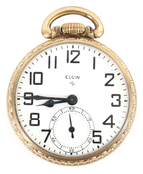 20TH C. ELGIN GOLD FILLED CASE POCKET WATCH
