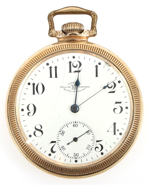EARLY 20TH C. BALL RAILROAD GOLD FILLED POCKET WATCH