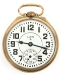 MID 20TH C. ELGIN B.W. RAYMOND GOLD FILLED POCKET WATCH