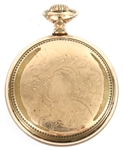 19TH C. ILLINOIS WATCH CO GOLD FILLED CASE POCKET WATCH