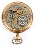 19TH C. ILLINOIS WATCH CO GOLD FILLED CASE POCKET WATCH