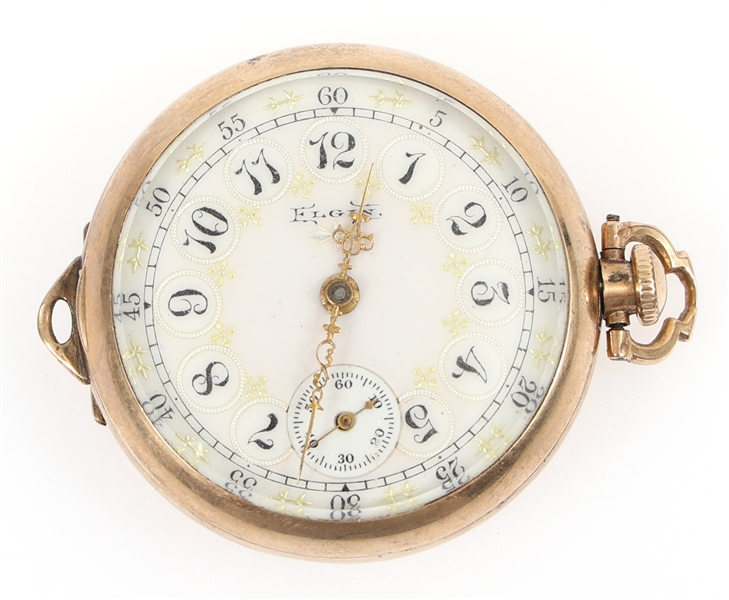 20TH C. LADIES ELGIN GOLD FILLED CASE POCKET WATCH