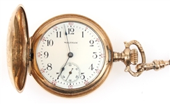 20TH C. LADIES WALTHAM GOLD FILLED CASE POCKET WATCH