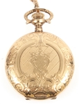 20TH C. LADIES WALTHAM GOLD FILLED CASE POCKET WATCH