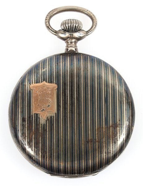 20TH C. FRENCH .800 SILVER CASE POCKET WATCH