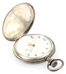 20TH C. FRENCH .800 SILVER CASE POCKET WATCH