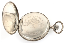 20TH C. FRENCH .800 SILVER CASE POCKET WATCH