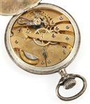 20TH C. FRENCH .800 SILVER CASE POCKET WATCH