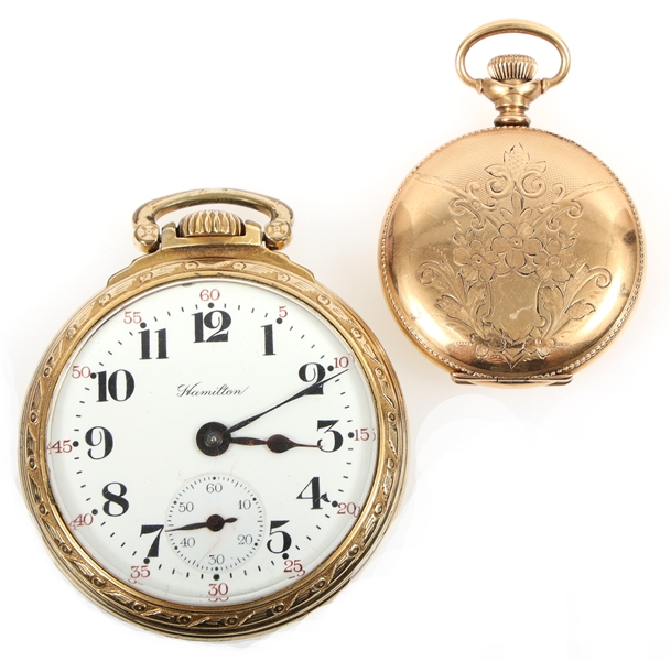 20TH C. GOLD FILLED CASE WATCHES - FOR PARTS OR REPAIR