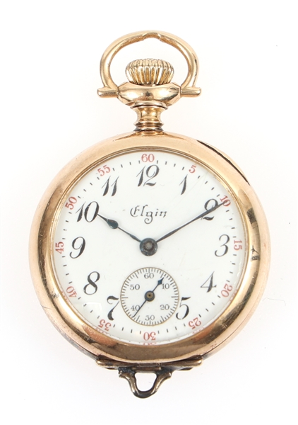 20TH C. LADY ELGIN 14K YELLOW GOLD CASE POCKET WATCH
