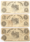 1861 $5 STATE OF FLORIDA TALLAHASSEE OBSOLETE BANKNOTES