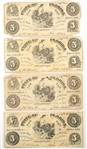 1861 $5 STATE OF FLORIDA TALLAHASSEE OBSOLETE BANKNOTES