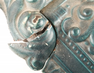 19TH C. ENAMELED IRON COAL HOD/SCUTTLE 