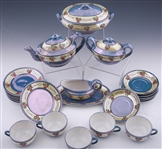 20TH C. JAPANESE PORCELAIN LUSTER TEA SET 
