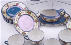 20TH C. JAPANESE PORCELAIN LUSTER TEA SET 