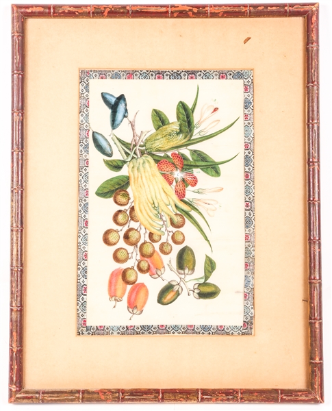 CHINESE SILK PAINTING IN FRAME