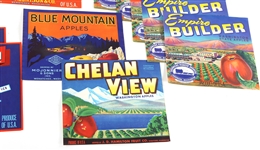 WASHINGTON STATE FRUIT CRATE LABELS LOT OF 19