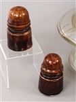GLASS AND CERAMIC INSULATORS LOT OF 6