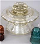 GLASS AND CERAMIC INSULATORS LOT OF 6