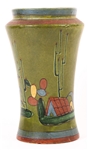 20TH C. TLAQUEPAQUE MEXICAN FOLK POTTERY VASE