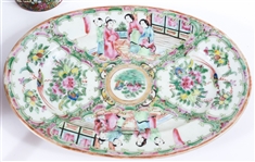 CHINESE ROSE MEDALLION PORCELAIN DECOR & SERVEWARE