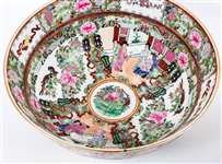 CHINESE ROSE MEDALLION PORCELAIN BOWLS - LOT OF 3