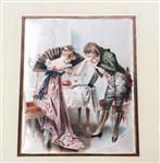 20TH C. EUROPEAN STYLE PRINTED SILKS, ETCHINGS & SCONCE