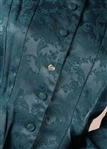 1960s MARISSA FERRERE GREEN DAMASK WOMENS ENSEMBLE