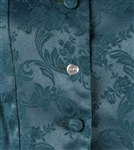 1960s MARISSA FERRERE GREEN DAMASK WOMENS ENSEMBLE