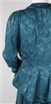 1960s MARISSA FERRERE GREEN DAMASK WOMENS ENSEMBLE
