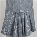 1950s WOMEN'S BLUE FLORAL MIDI LENGTH DRESS