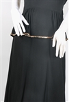 1950s MARIE-EILEEN WOMEN'S MIDI LENGTH BLACK DRESS