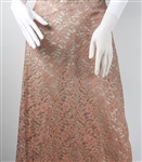 1950s FERMAN O'GRADY WOMEN'S PINK & GREEN LACE DRESS