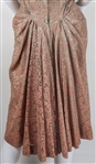 1950s FERMAN O'GRADY WOMEN'S PINK & GREEN LACE DRESS