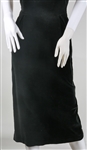 1950s EMILE WOMEN'S BLACK MIDI LENGTH DRESS