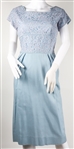 1960s WOMEN'S MIDI LENGTH BLUE DRESS