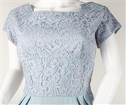1960s WOMEN'S MIDI LENGTH BLUE DRESS