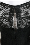 1960s WOMEN'S LILLI DIAMOND BLACK MIDI LENGTH DRESS