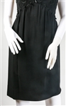 1960s WOMEN'S PETITE SIZE JR. KNEE LENGTH BLACK DRESS