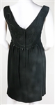1960s WOMEN'S PETITE SIZE JR. KNEE LENGTH BLACK DRESS