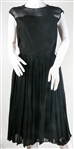 1960s MR. JACK DALLAS WOMENS MIDI LENGTH BLACK DRESS