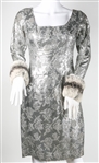 1960s WOMEN'S SILVER 2 PIECE ENSEMBLE